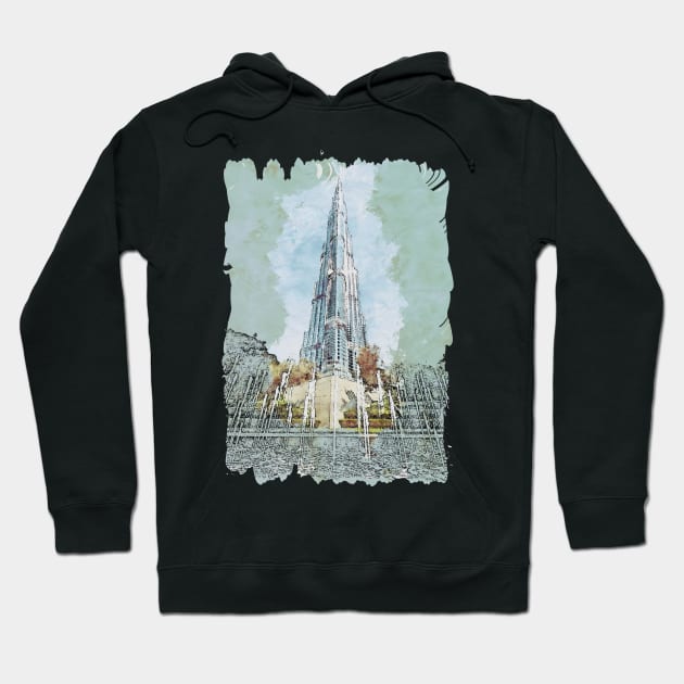 Burj Khalifa Hoodie by KMSbyZet